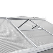 White Framed Garden Hobby Greenhouse with Vent Garden Storages & Greenhouses Living and Home 