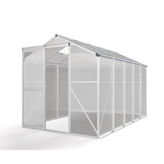 White Framed Garden Hobby Greenhouse with Vent Garden Storages & Greenhouses Living and Home 