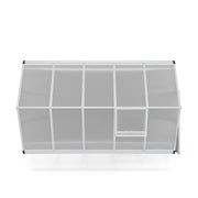 White Framed Garden Hobby Greenhouse with Vent Garden Storages & Greenhouses Living and Home 