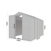 White Framed Garden Hobby Greenhouse with Vent Garden Storages & Greenhouses Living and Home 
