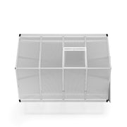 White Framed Garden Hobby Greenhouse with Vent Garden Storages & Greenhouses Living and Home 