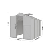 White Framed Garden Hobby Greenhouse with Vent Garden Storages & Greenhouses Living and Home 