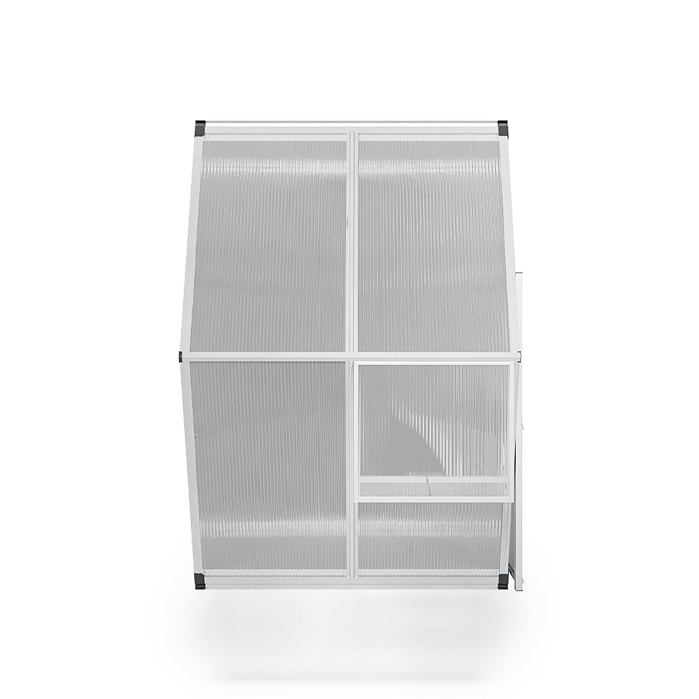 White Framed Garden Hobby Greenhouse with Vent Garden Storages & Greenhouses Living and Home 