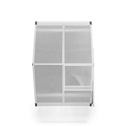 White Framed Garden Hobby Greenhouse with Vent Garden Storages & Greenhouses Living and Home 