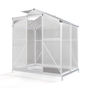 White Framed Garden Hobby Greenhouse with Vent Garden Storages & Greenhouses Living and Home 