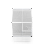 White Framed Garden Hobby Greenhouse with Vent Garden Storages & Greenhouses Living and Home 