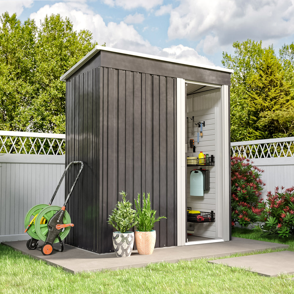 Metal Garden Shed Outdoor Tool Storage Organizer Small House Garden storage Living and Home 
