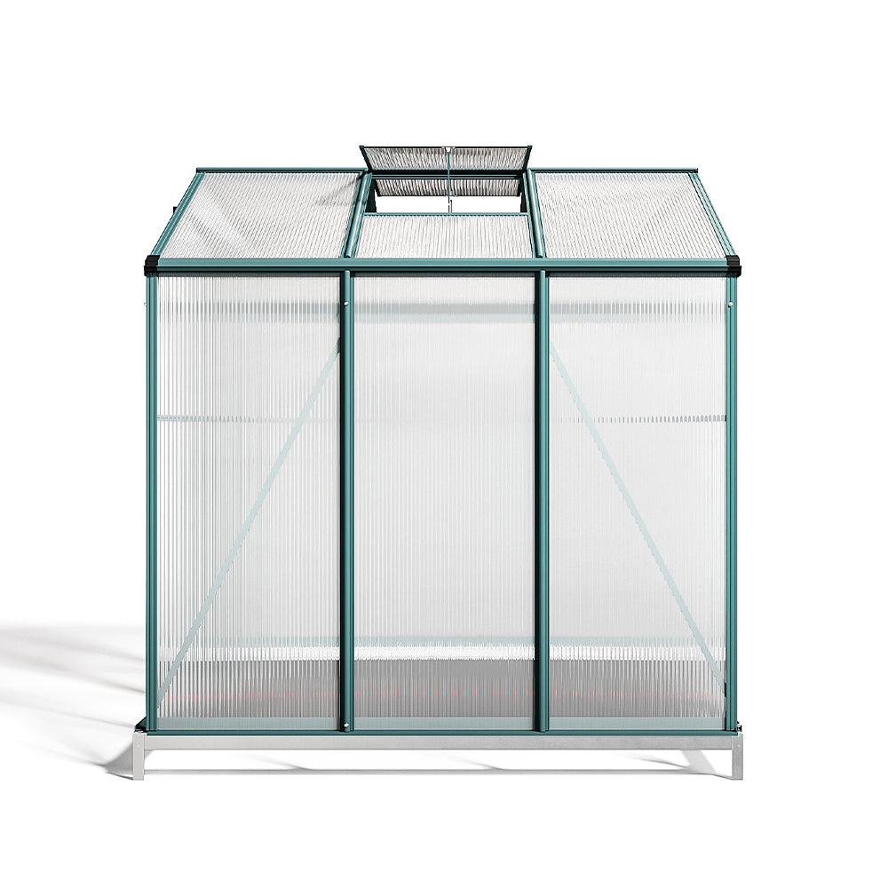 6' x 6' ft Garden Hobby Greenhouse Green Framed with Vent Garden Storages & Greenhouses Living and Home 