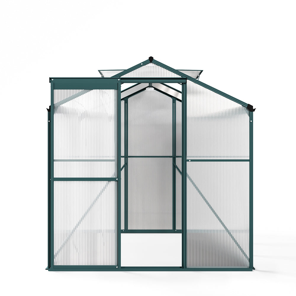 6' x 6' ft Garden Hobby Greenhouse Green Framed with Vent Garden Storages & Greenhouses Living and Home 