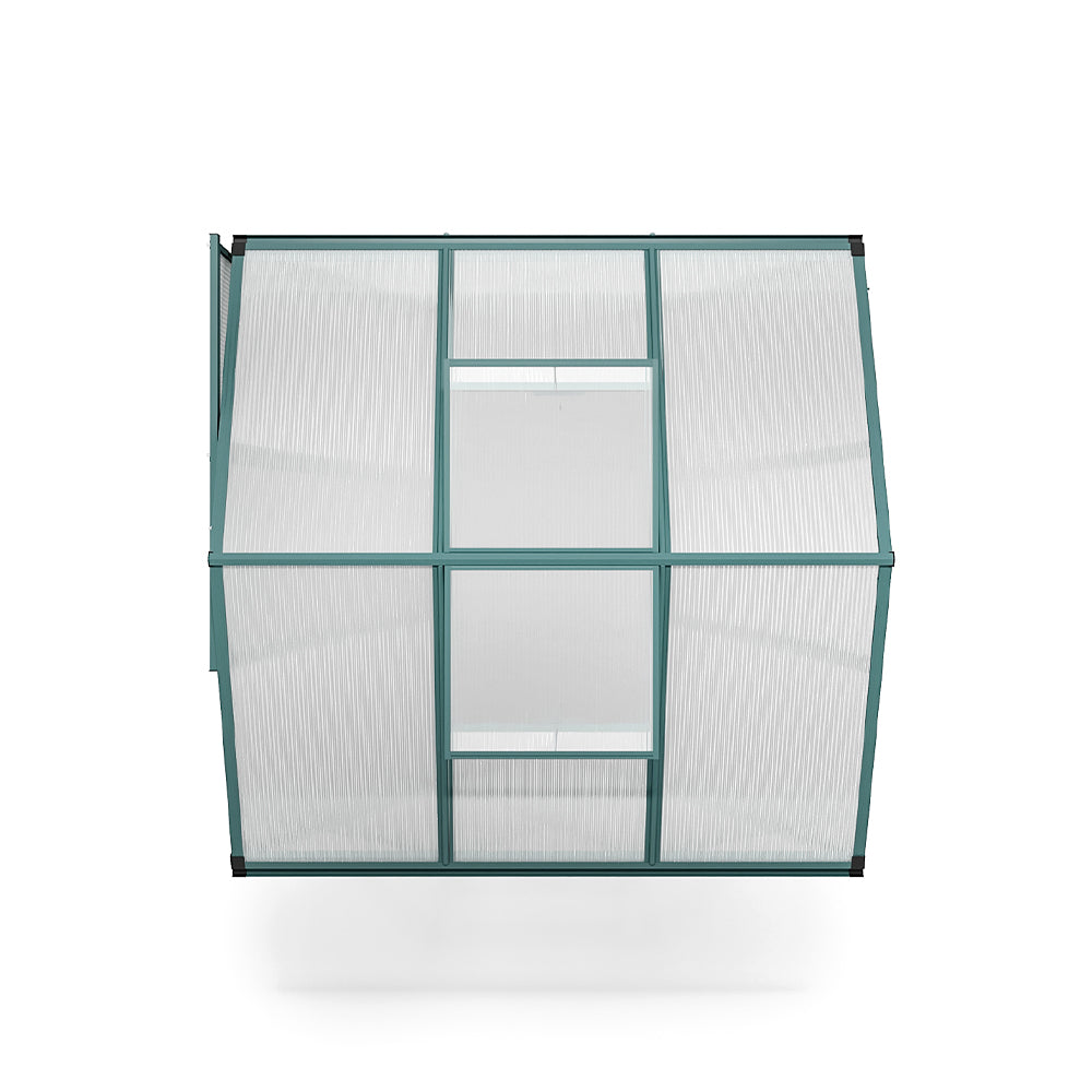 6' x 6' ft Garden Hobby Greenhouse Green Framed with Vent Garden Storages & Greenhouses Living and Home 