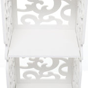 Rustic Small White Storage Display Shelving Unit Shelves & Racks Living and Home 