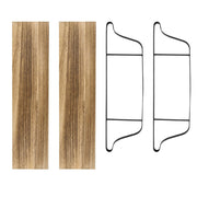 2 Tier Home Decor Floating Wall Shelves Wall & Display Shelves Living and Home 