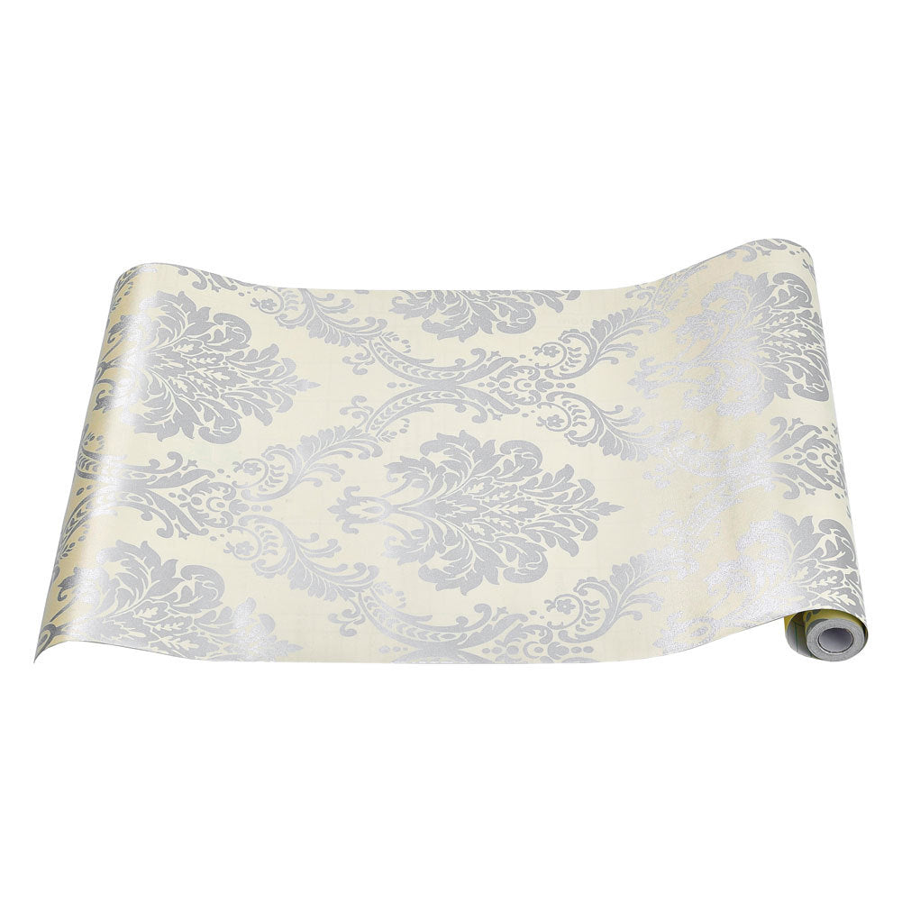Retro Flower Textured PVC Wallpaper Roll, SW0554