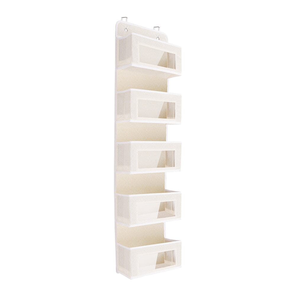5 Pockets Over the Door Non Woven Fabric Organizer Shelves & Racks Living and Home 