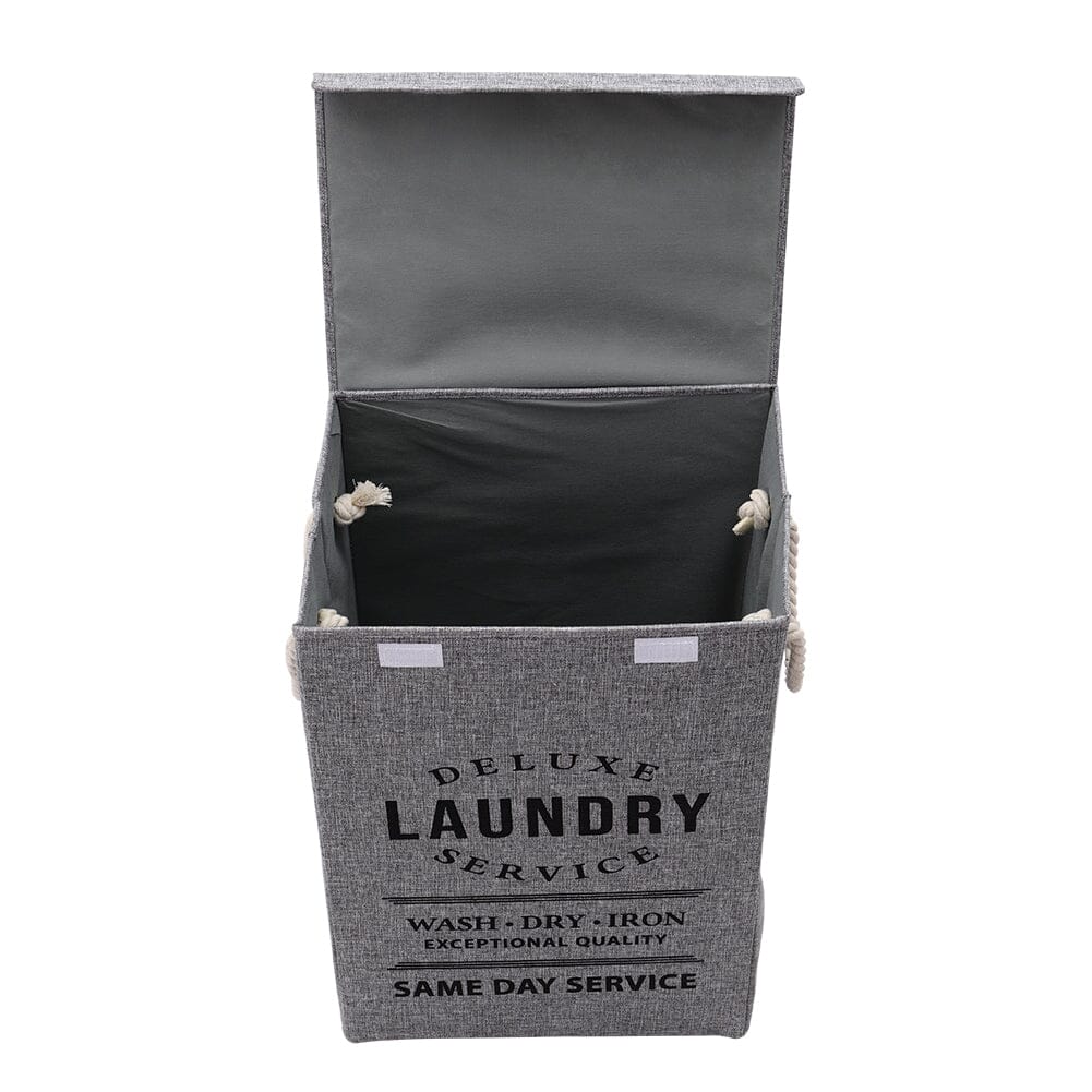 Foldable Home Laundry Baskets Laundry Hamper with Lid and Rope Handles Laundry Baskets Living and Home 
