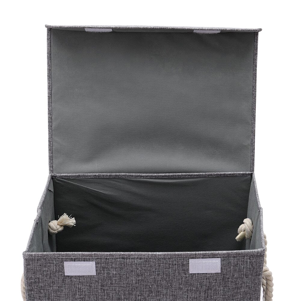 Foldable Home Laundry Baskets Laundry Hamper with Lid and Rope Handles Laundry Baskets Living and Home 