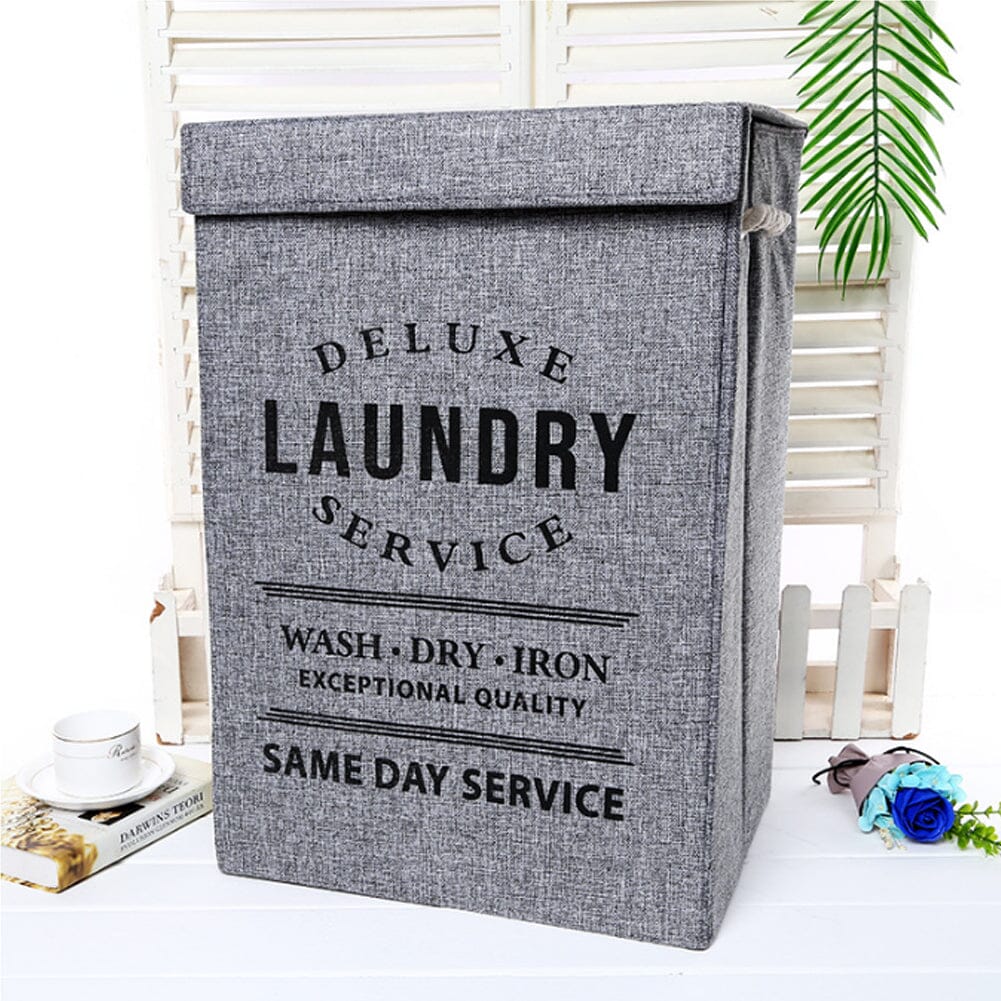 Foldable Home Laundry Baskets Laundry Hamper with Lid and Rope Handles Laundry Baskets Living and Home 