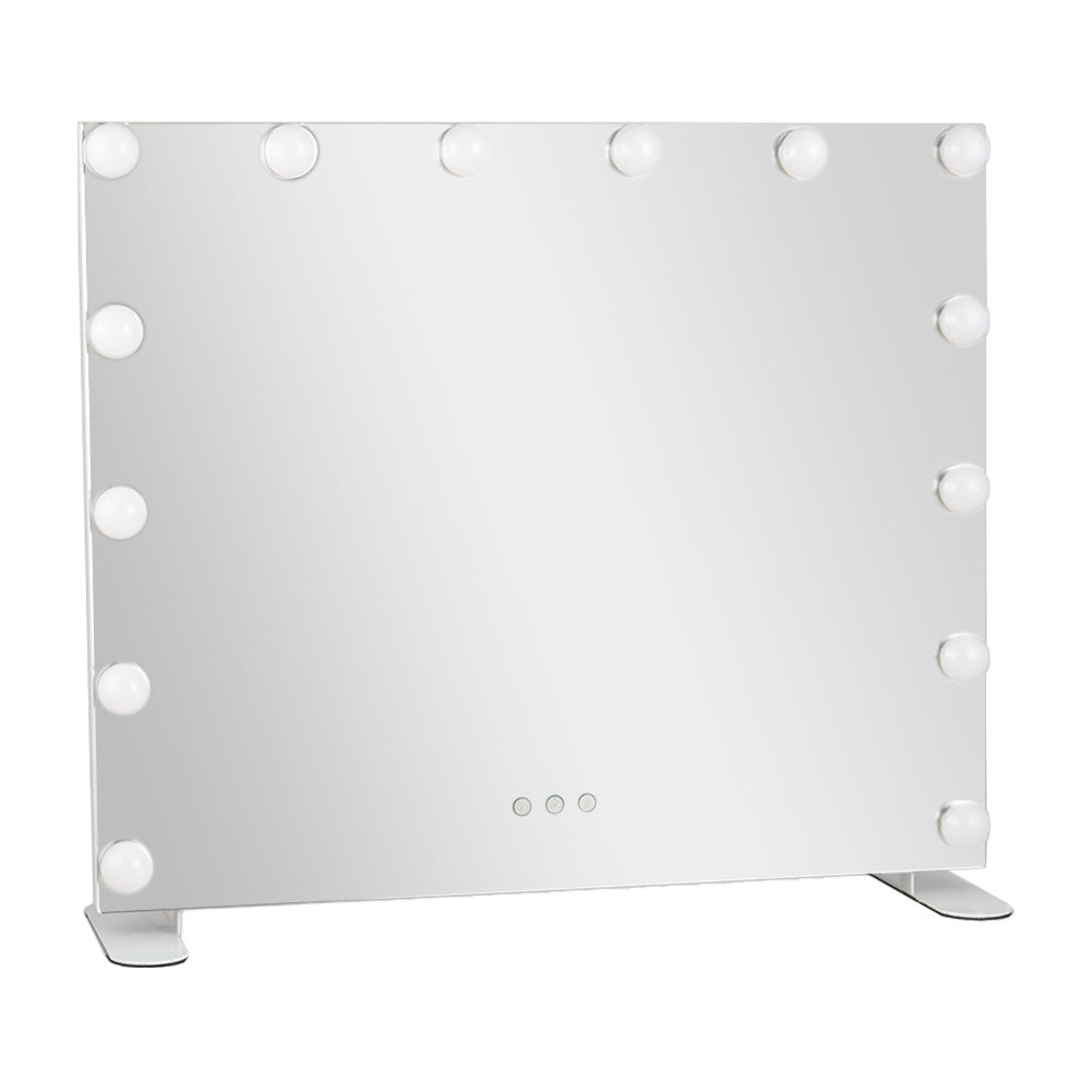 LED Lighted Vanity Mirror with 14 Bulbs for Dressing Room and Bedroom