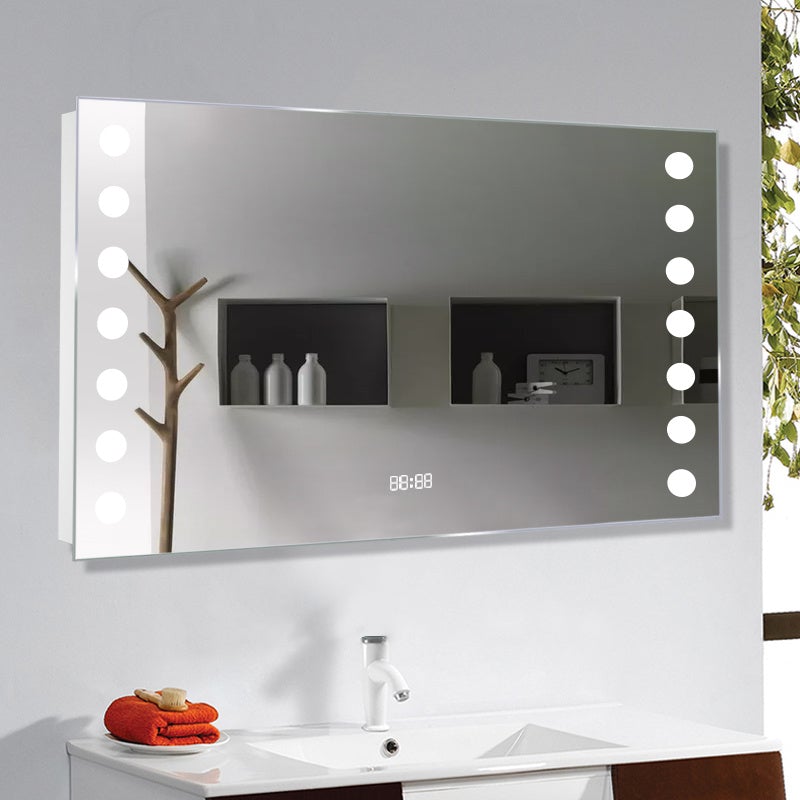 Rectangle LED Illuminated Bathroom Mirror Bathroom Mirrors Living and Home 