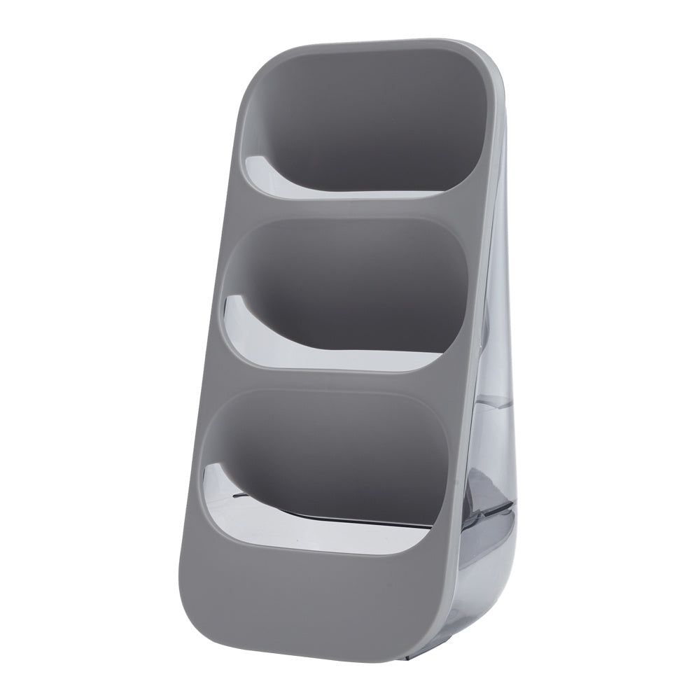 3-Compartment Plastic Utensil Holder, KT0007