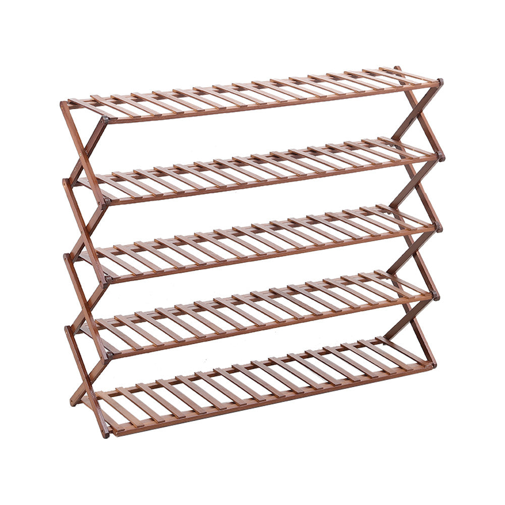 5-Tier Bamboo Flower Stand Rack Holder Multifunctional Storage Rack, SW0386