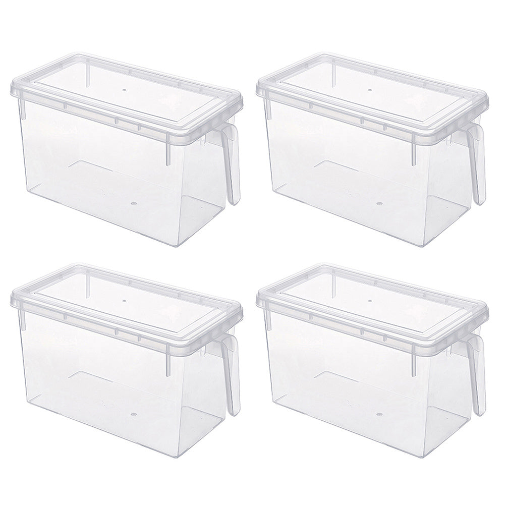 4Pcs Clear Refrigerator Food Storage Container
